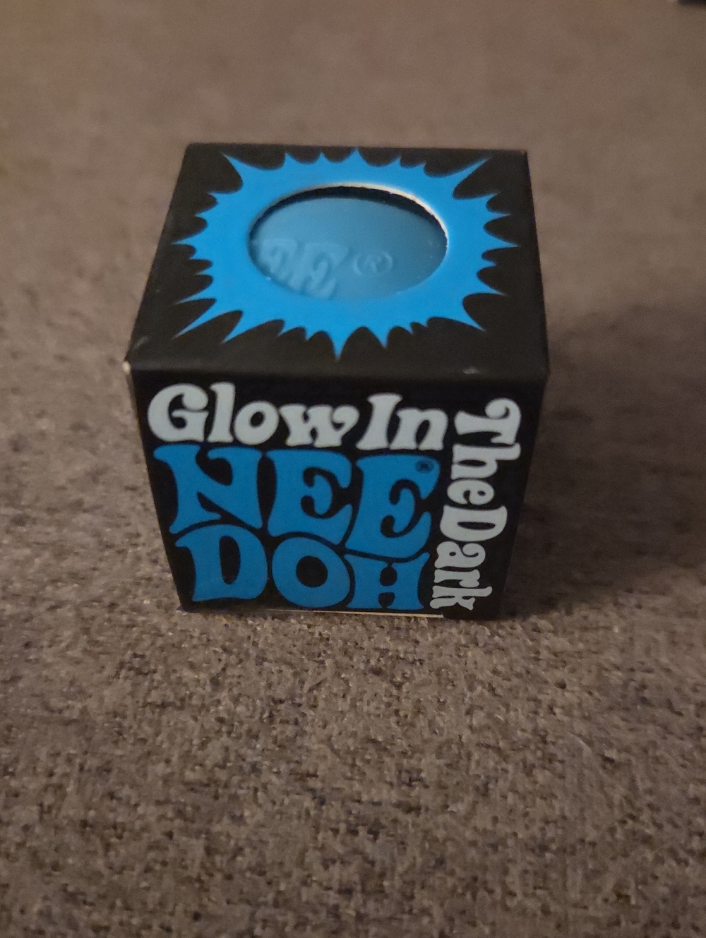 Teenie Needoh Glow In The Dark Nee Doh Blue Ball